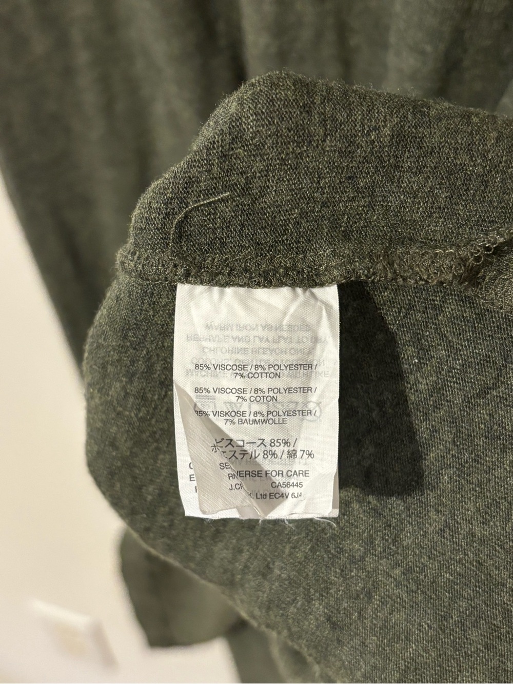 Sleeveless Madewell V-Neck Knit Dress in Olive Green Womens Size Medium - Picture 5 of 7
